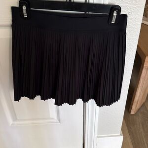 lululemon athletica Black Pleated Mini Skirt